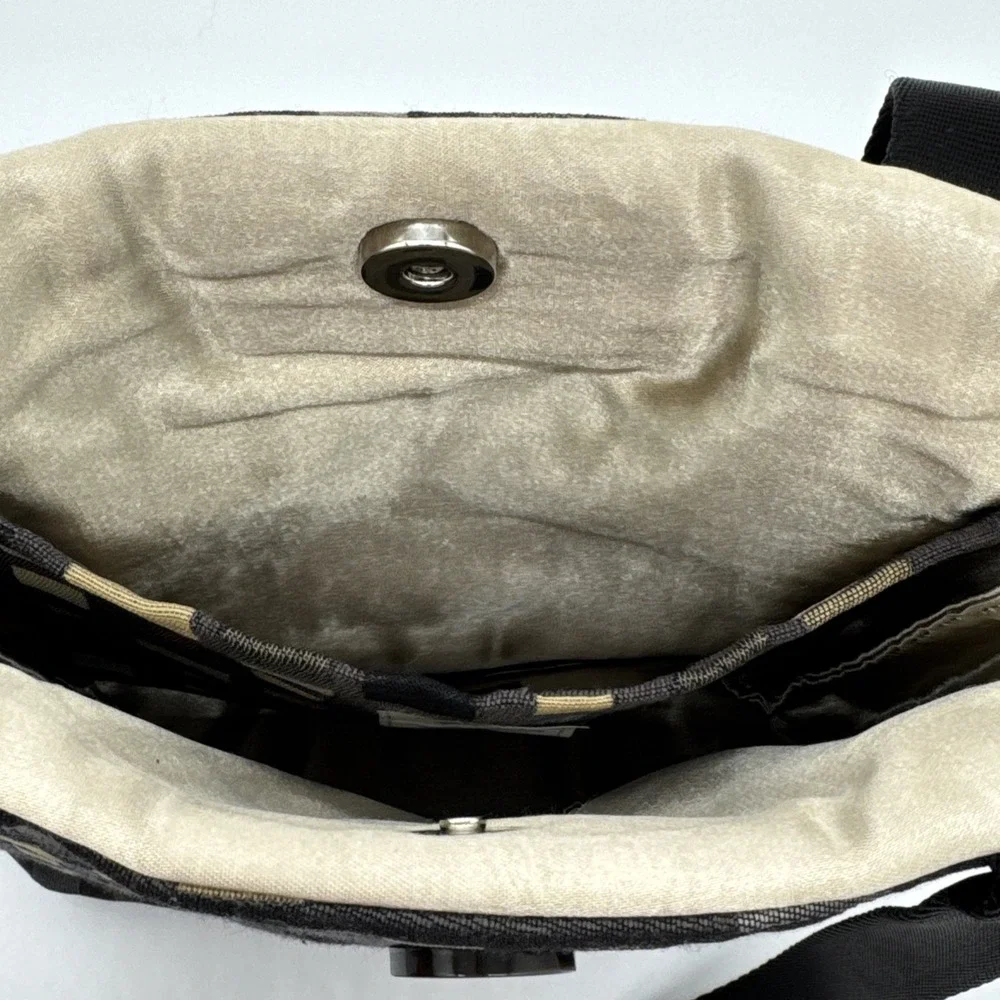 VIV‎ PICKLE Vintage One Of A Kind Designer Handbag Geometric Black Grey Unused